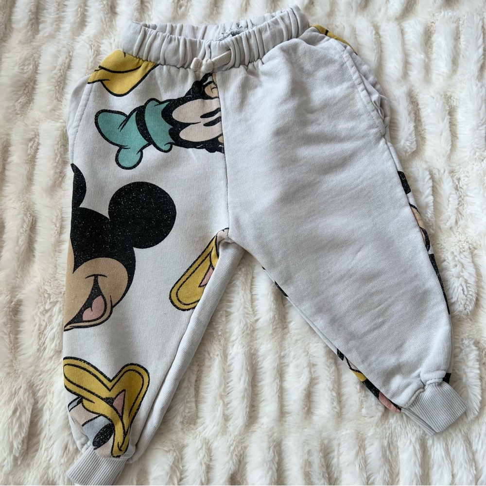 Zara x Disney Graphic Joggers (kids size 2-3)